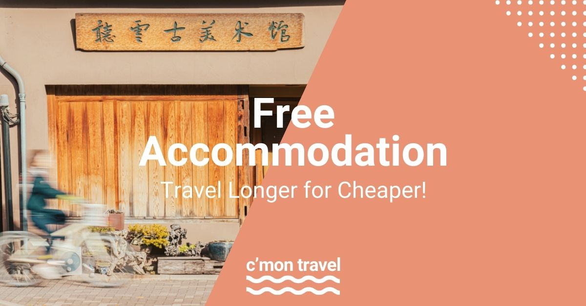 Header: Free Accomodation Sub Header: Travel Longer for cheaper